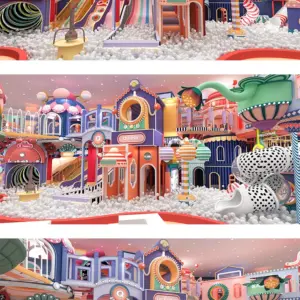 Qthink Indoor Children’s Playground, Parent-child Interaction, Children’s Role-playing Games