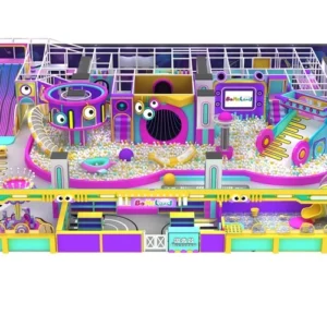 Interactive Game Music wave theme indoor playground 673sqm