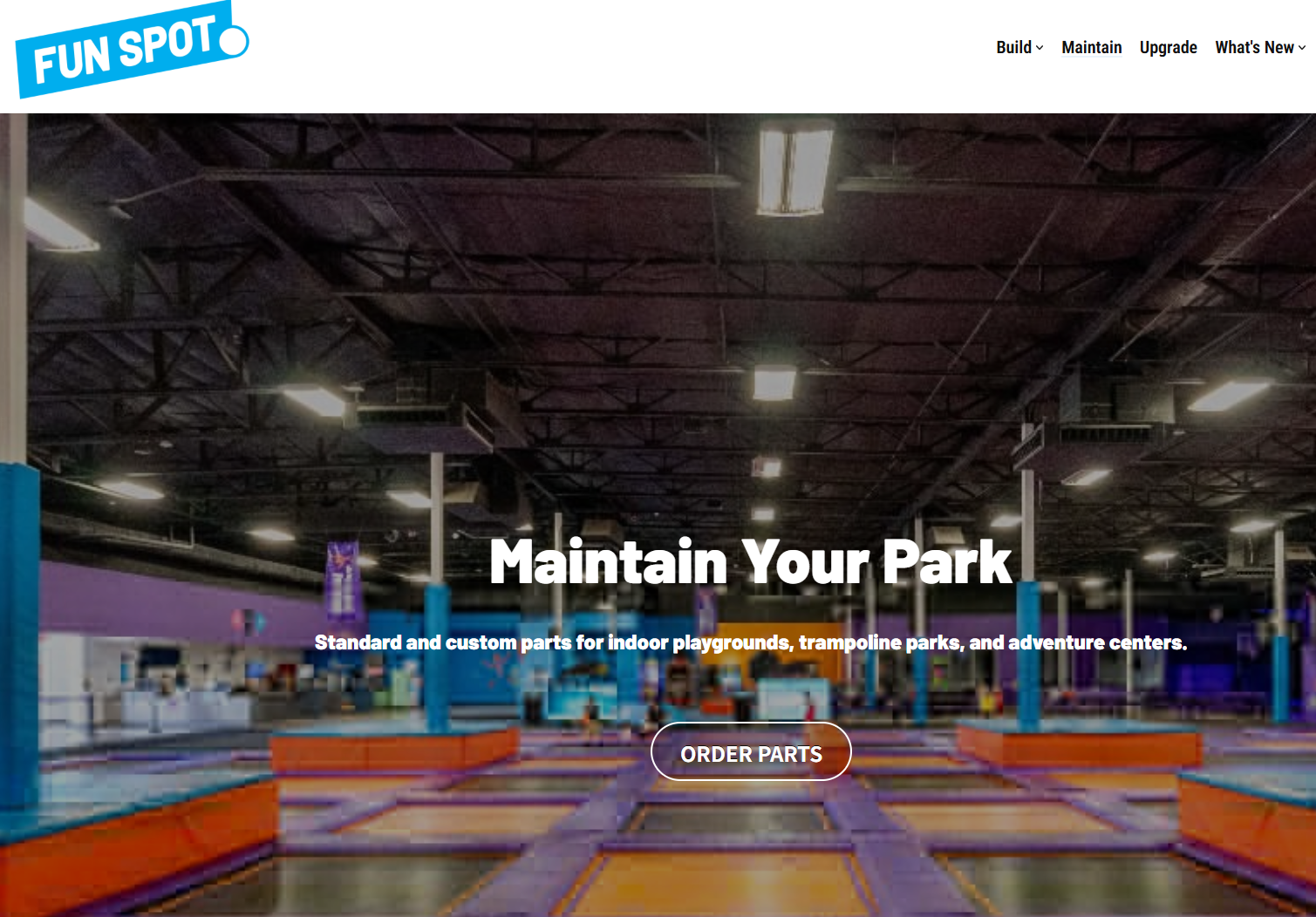 Trampoline park sky rider zip attraction